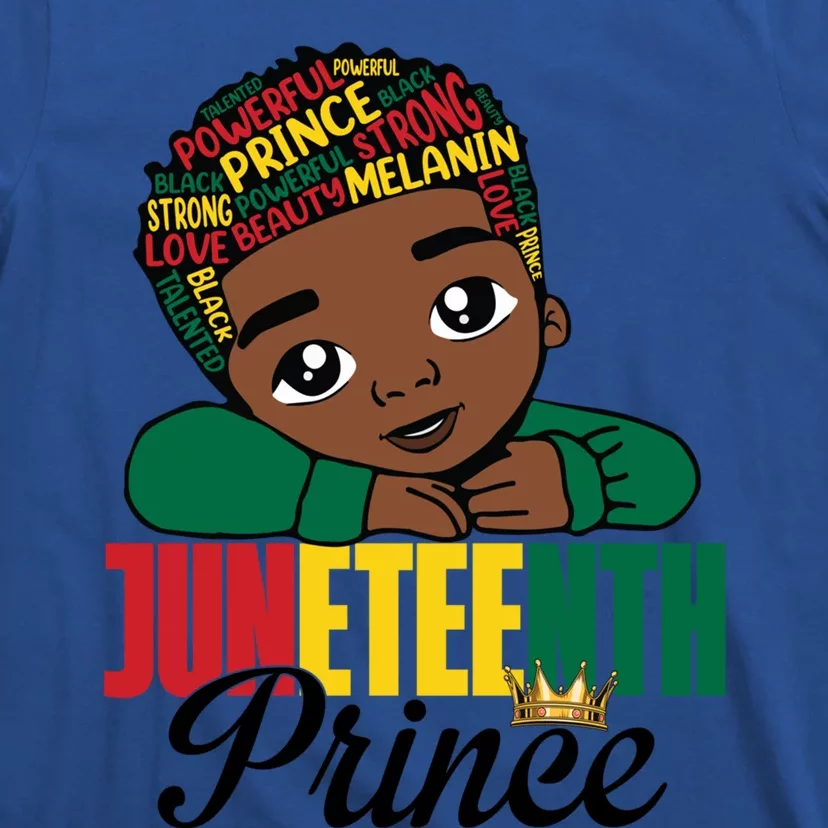 Juneteenth Prince 1865 Black Freedom Pride Afro Funny Gift T-Shirt