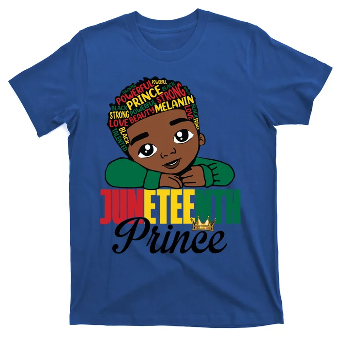 Juneteenth Prince 1865 Black Freedom Pride Afro Funny Gift T-Shirt