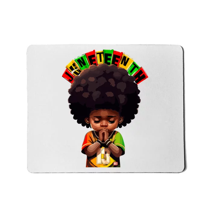 Juneteenth Prince 1865 Black History Month Boy Mousepad