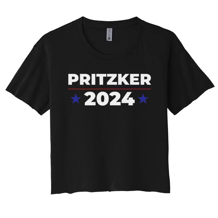 Jb Pritzker 2024 For President Women's Crop Top Tee