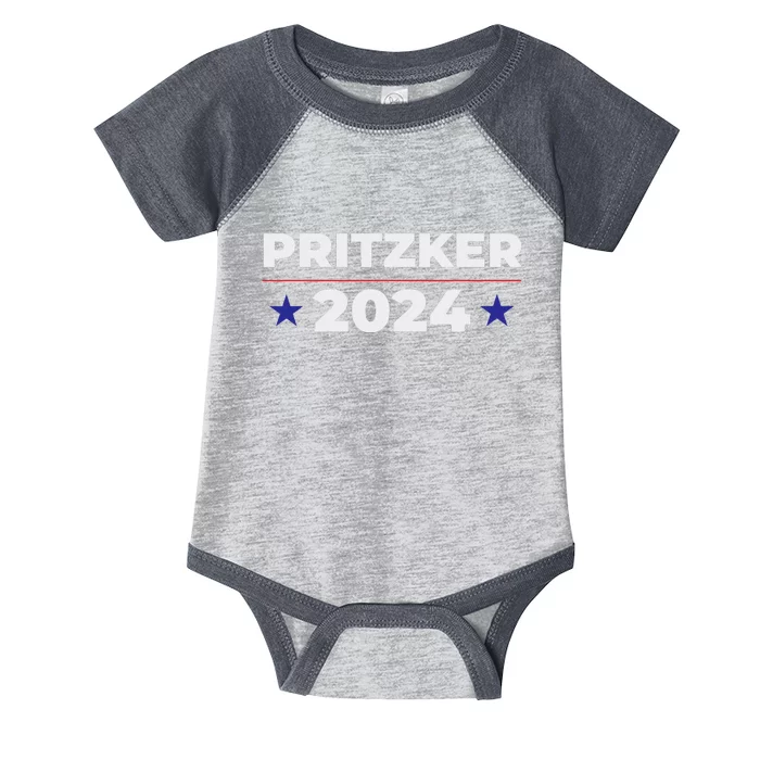 Jb Pritzker 2024 For President Infant Baby Jersey Bodysuit