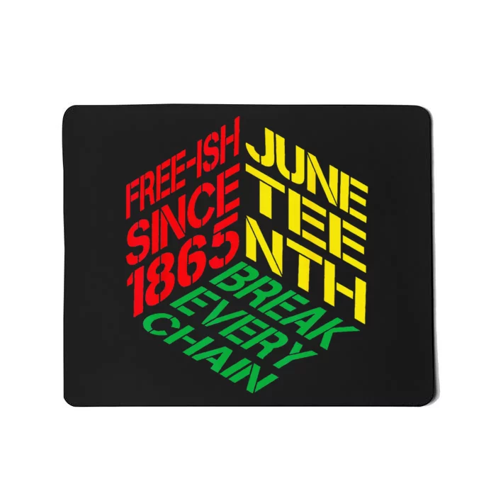 Juneteenth Pride African American Wo Mousepad