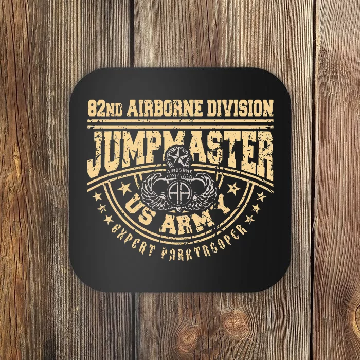 Jumpmaster Paratrooper Airborne 82nd Airborne Division Gear Coaster