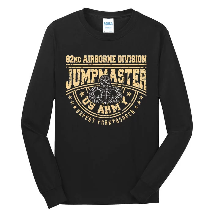 Jumpmaster Paratrooper Airborne 82nd Airborne Division Gear Tall Long Sleeve T-Shirt