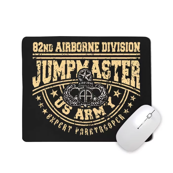 Jumpmaster Paratrooper Airborne 82nd Airborne Division Gear Mousepad