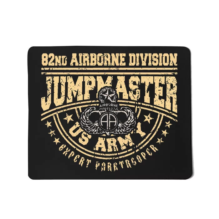 Jumpmaster Paratrooper Airborne 82nd Airborne Division Gear Mousepad