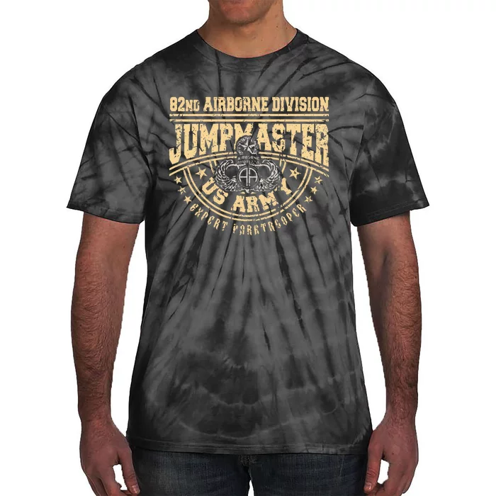 Jumpmaster Paratrooper Airborne 82nd Airborne Division Gear Tie-Dye T-Shirt