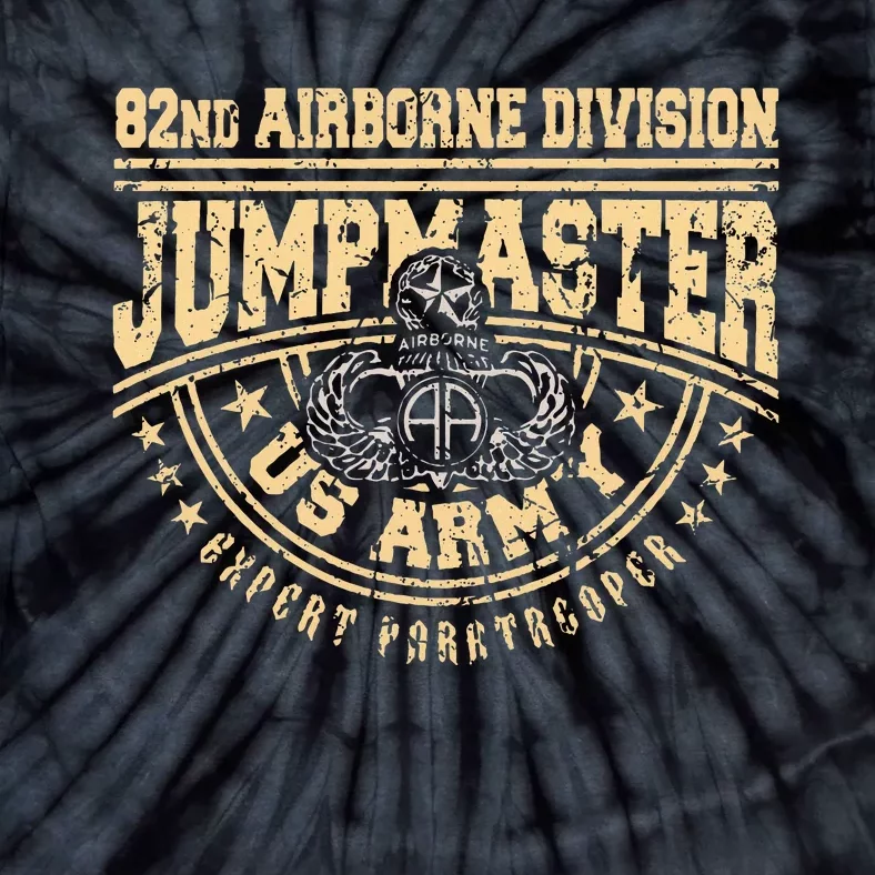 Jumpmaster Paratrooper Airborne 82nd Airborne Division Gear Tie-Dye T-Shirt