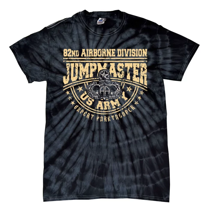 Jumpmaster Paratrooper Airborne 82nd Airborne Division Gear Tie-Dye T-Shirt