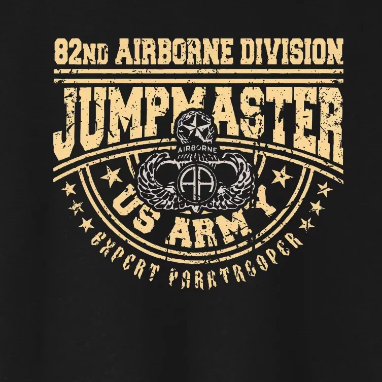 Jumpmaster Paratrooper Airborne 82nd Airborne Division Gear Women's Crop Top Tee