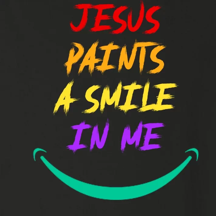 Jesus Paints A Smile In Me Toddler Long Sleeve Shirt