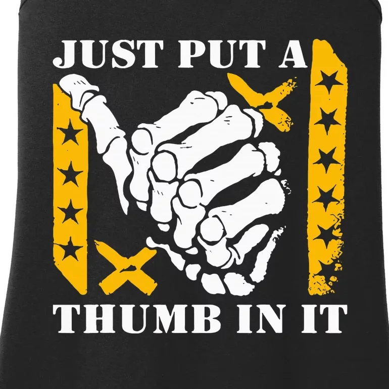 Just Put A Thumb In It Ladies Essential Tank