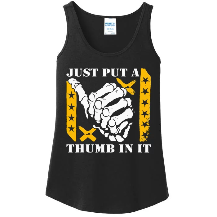 Just Put A Thumb In It Ladies Essential Tank