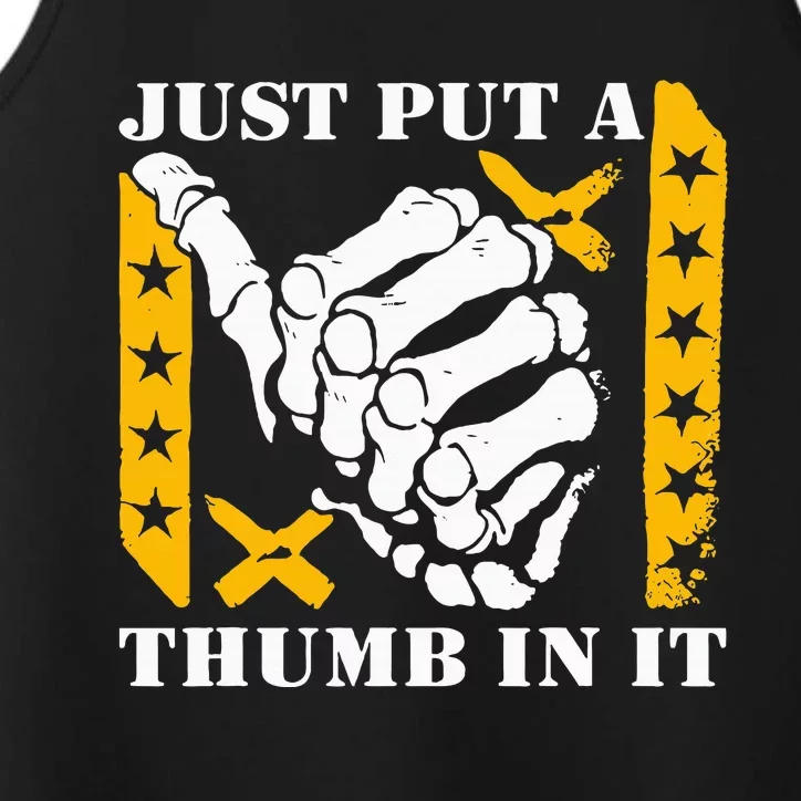 Just Put A Thumb In It Performance Tank