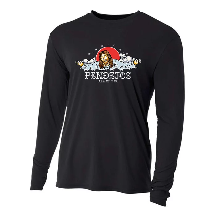 Jesus Pendejos All Of You Cooling Performance Long Sleeve Crew