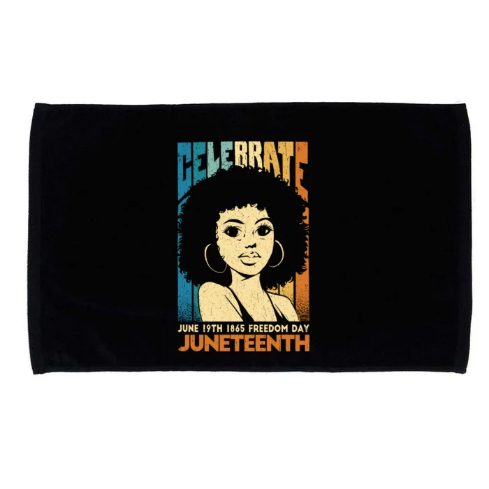 Juneteenth Peace And Freedom 19th June Black History Month Gift Microfiber Hand Towel