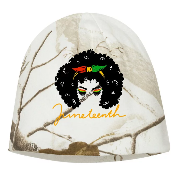 Juneteenth Pride Afro Hair Black History Kati - Camo Knit Beanie