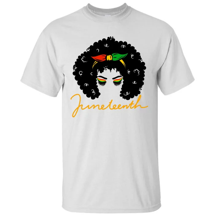 Juneteenth Pride Afro Hair Black History Tall T-Shirt