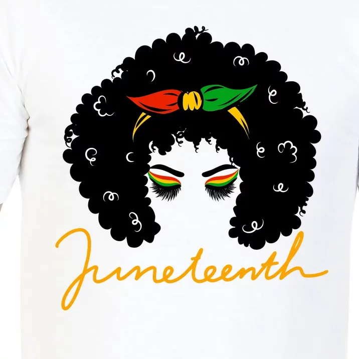 Juneteenth Pride Afro Hair Black History Comfort Colors T-Shirt