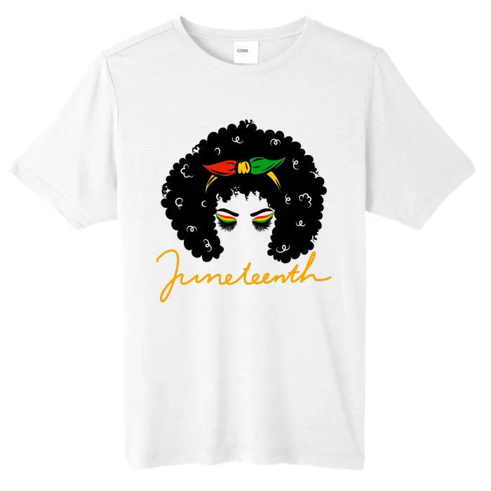 Juneteenth Pride Afro Hair Black History ChromaSoft Performance T-Shirt