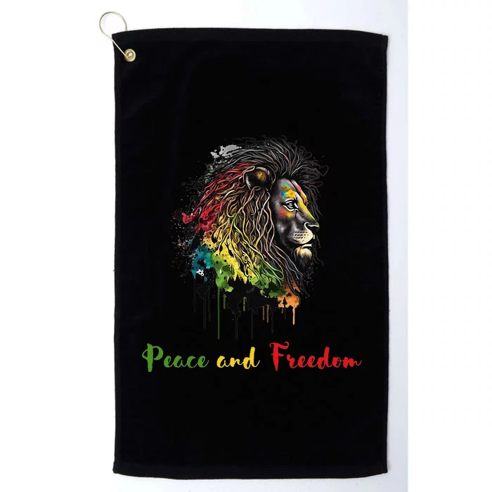 Juneteenth peace and freedom black history african heritage Platinum Collection Golf Towel