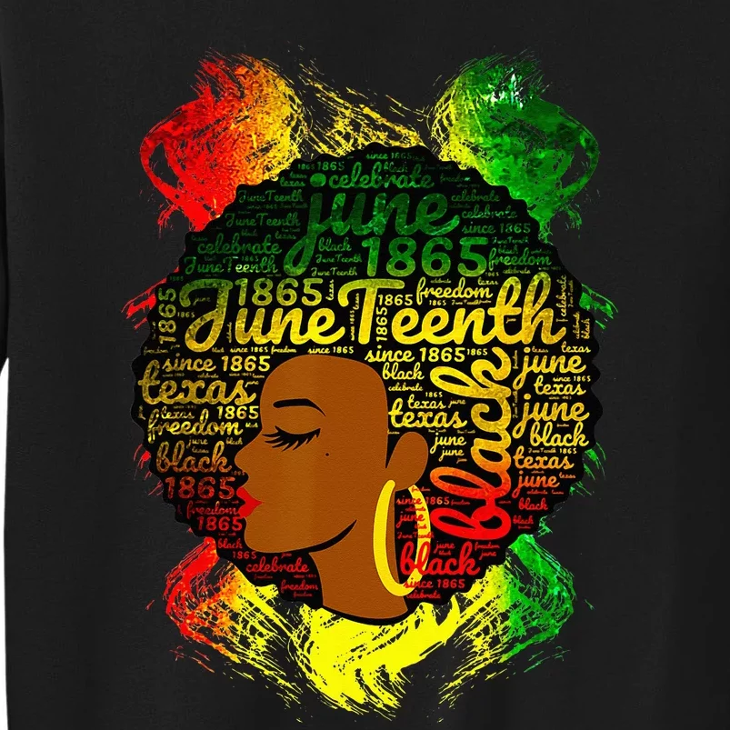 Juneteenth Proud Black African American Ladies honor 1865 Sweatshirt