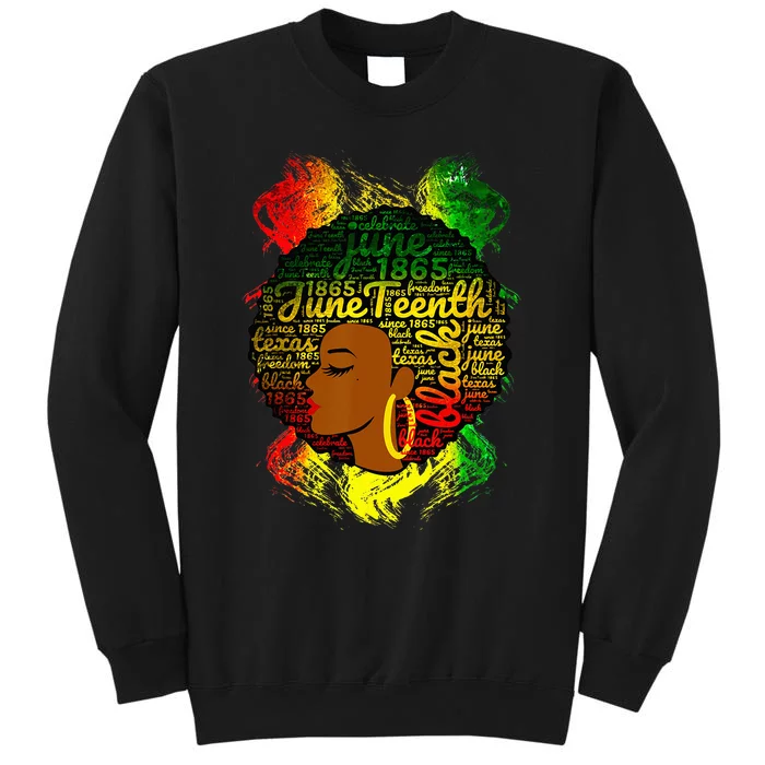 Juneteenth Proud Black African American Ladies honor 1865 Sweatshirt