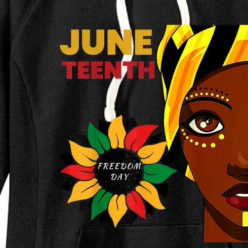 Juneteenth Princess Black Freedom Women's Fleece Hoodie