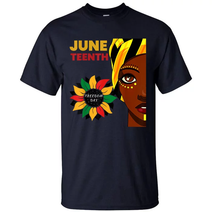 Juneteenth Princess Black Freedom Tall T-Shirt