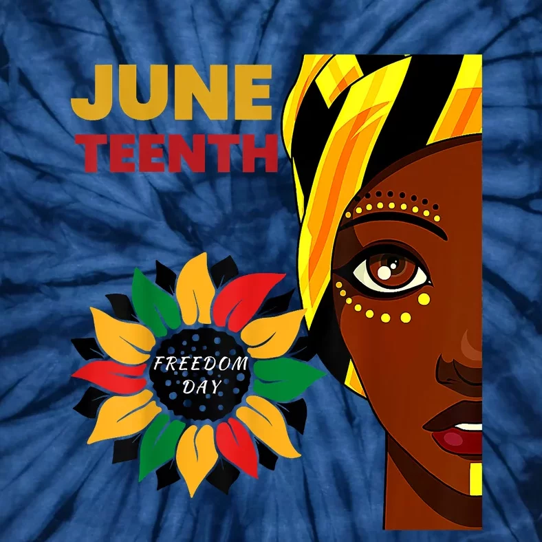 Juneteenth Princess Black Freedom Tie-Dye T-Shirt