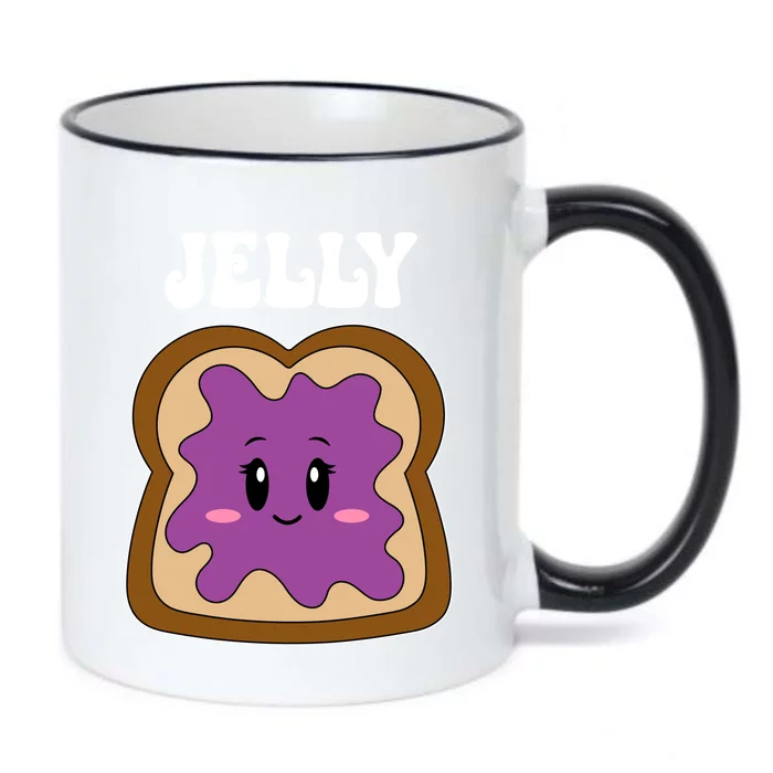 Jelly Peanut Butter Cute Couples Matching ValentineS Day Gift Black Color Changing Mug