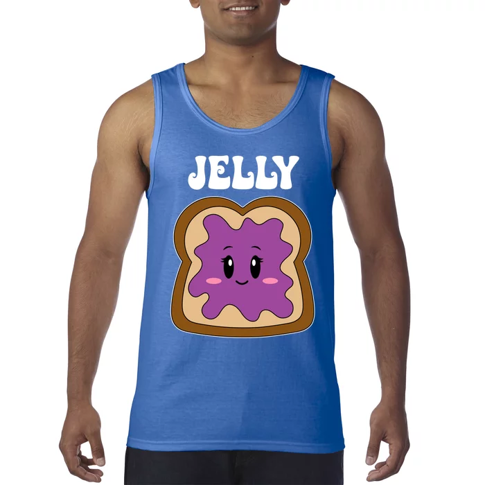 Jelly Peanut Butter Cute Couples Matching ValentineS Day Gift Tank Top