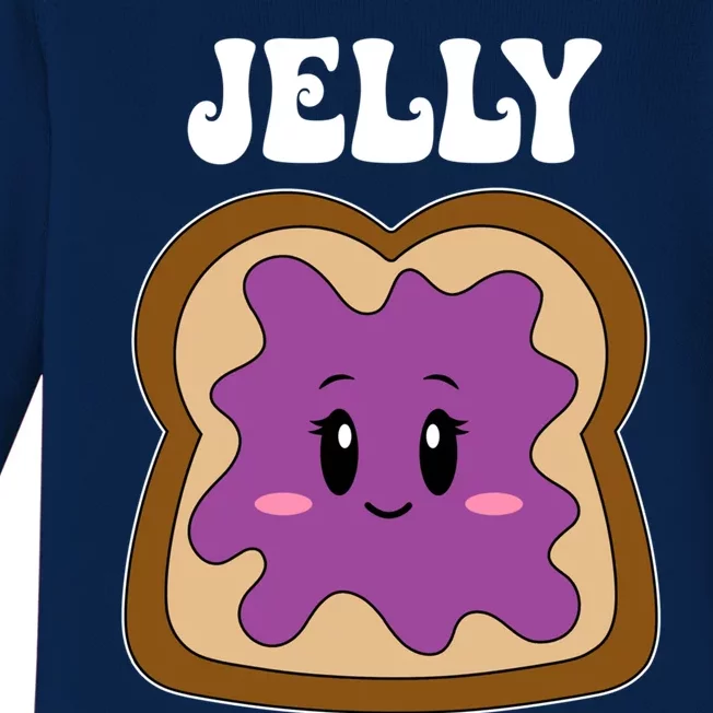 Jelly Peanut Butter Cute Couples Matching ValentineS Day Gift Baby Long Sleeve Bodysuit