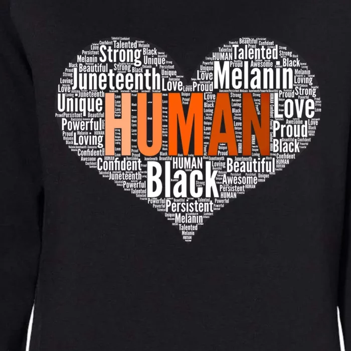 Juneteenth Pride Black History Month Melanin Kindness Gift Womens California Wash Sweatshirt