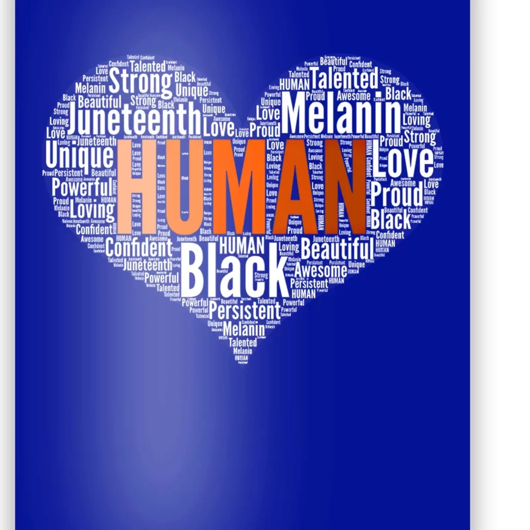 Juneteenth Pride Black History Month Melanin Kindness Gift Poster