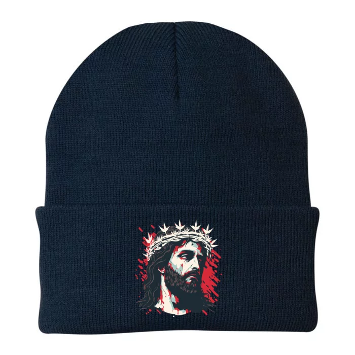 Jesus Painting Christianity Knit Cap Winter Beanie