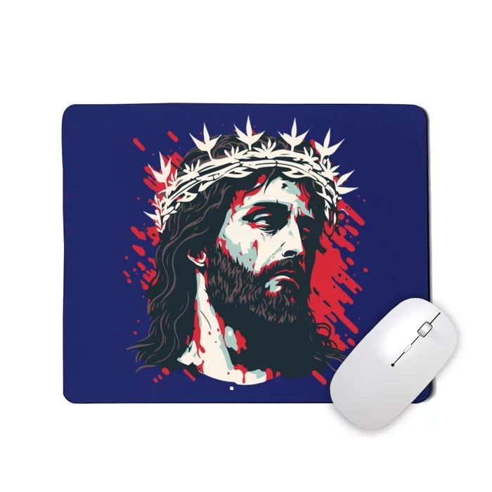 Jesus Painting Christianity Mousepad