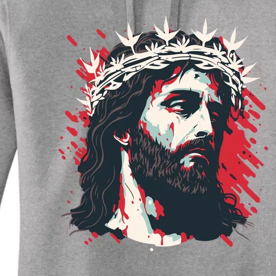 Jesus Painting Christianity Women's Pullover Hoodie