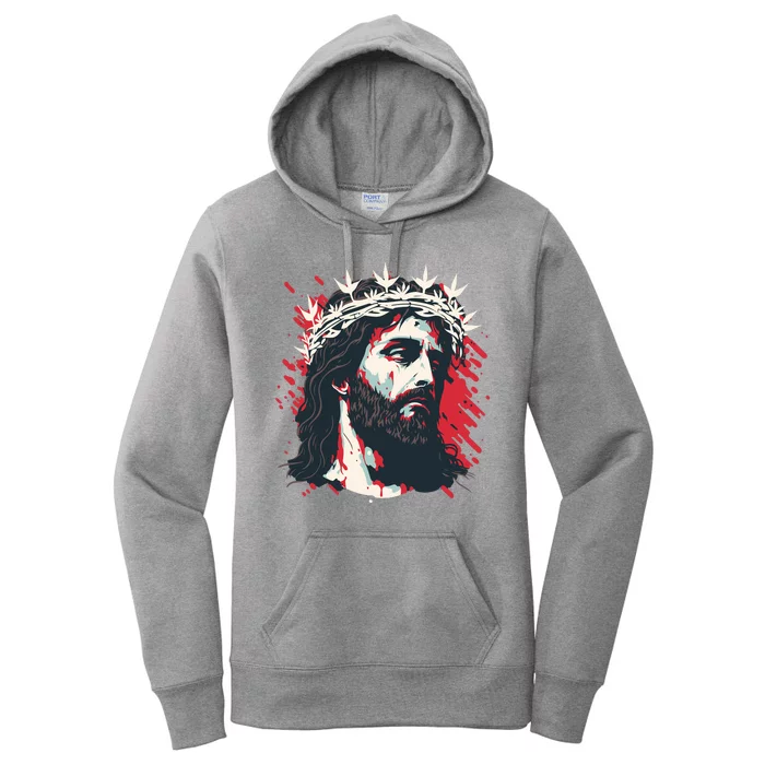 Jesus Painting Christianity Women's Pullover Hoodie