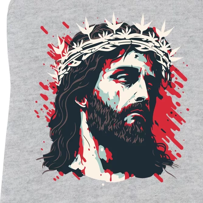 Jesus Painting Christianity Women's Racerback Tank