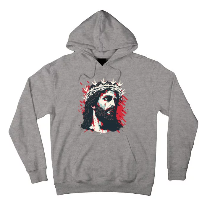 Jesus Painting Christianity Tall Hoodie