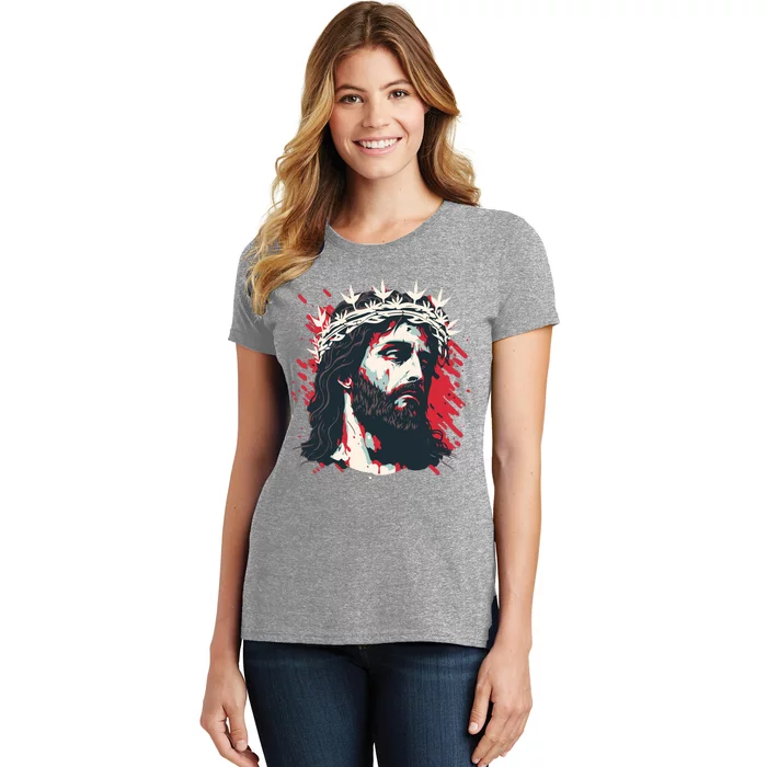 Jesus Painting Christianity Women's T-Shirt