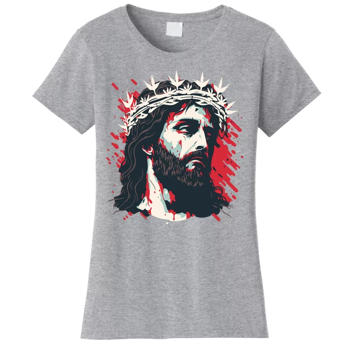 Jesus Painting Christianity Women's T-Shirt