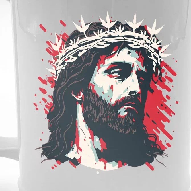 Jesus Painting Christianity Front & Back Beer Stein