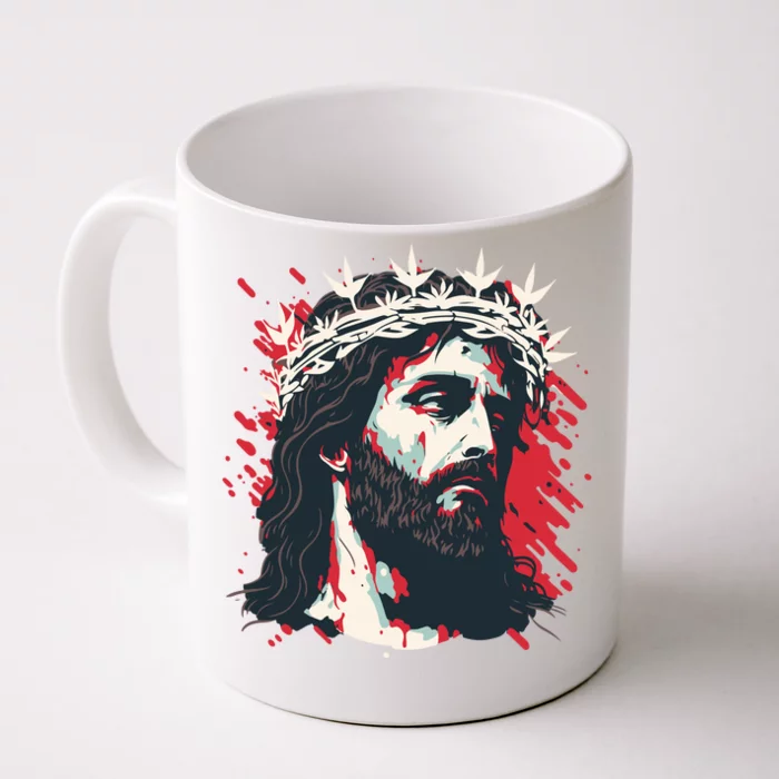 Jesus Painting Christianity Front & Back Coffee Mug