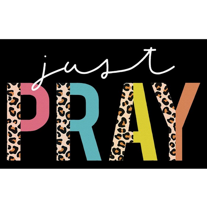 Just Pray Christian Love Like Jesus Prayer Leopard Bumper Sticker