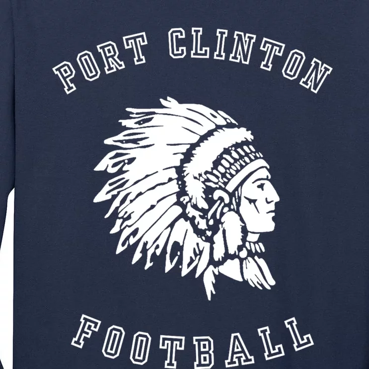 Jeffrey Port Clinton Football Tall Long Sleeve T-Shirt