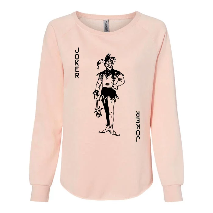 Joker Playing Card Womens California Wash Sweatshirt