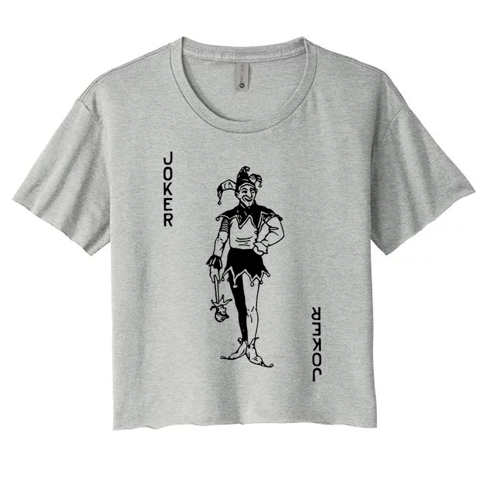 Joker Playing Card Women's Crop Top Tee