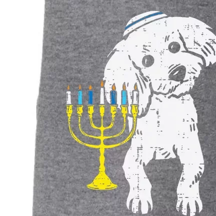 Jewish Poodle Dog Menorah Hanukkah Pajamas Chanukah PJs Doggie 3-End Fleece Hoodie